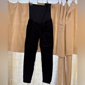 GAP Navy Maternity Corduroy Straight Leg Women's Pants